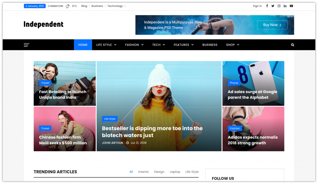 Top 5 WordPress Magazine Themes You Must Try in 2022 3