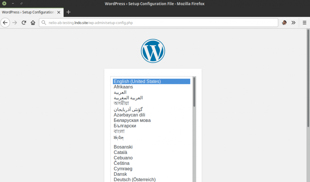 Instalar WordPress en el país