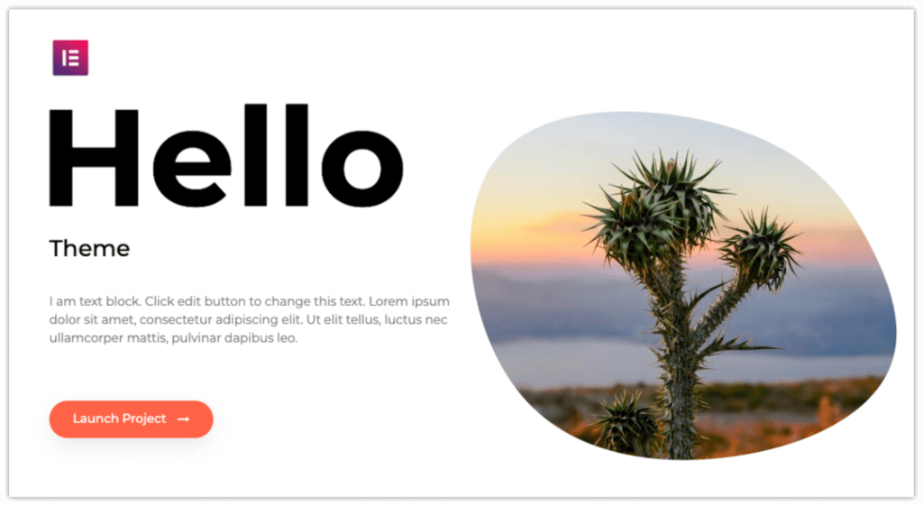 2022년에 시도해야 할 20가지 최고의 WordPress 테마 13 hello-elementor-wordpress-theme