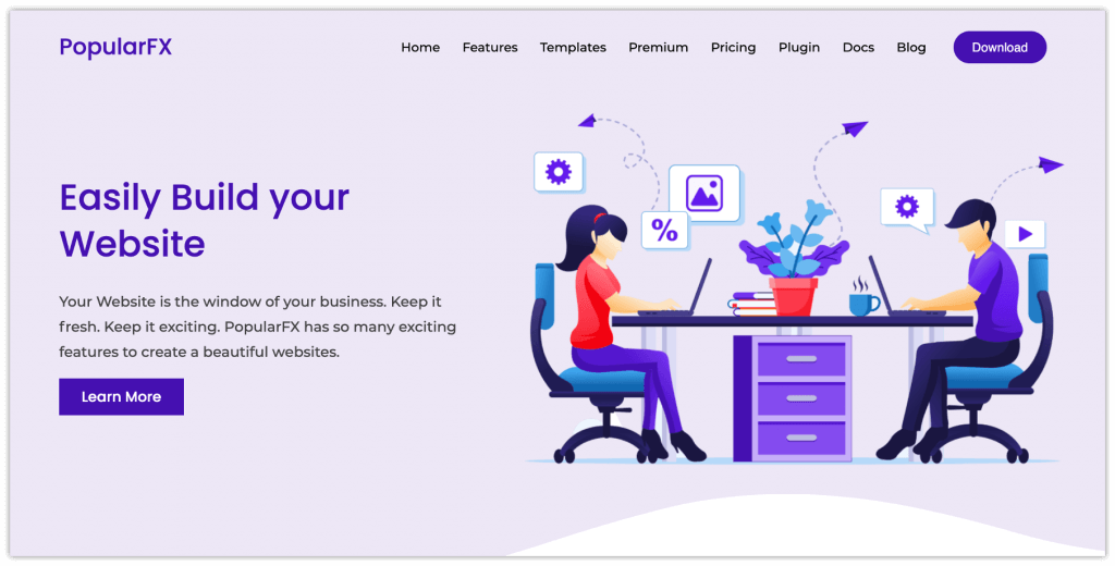 2022년에 시도해야 할 20가지 최고의 WordPress 테마 11 popularfx-wordpress-theme