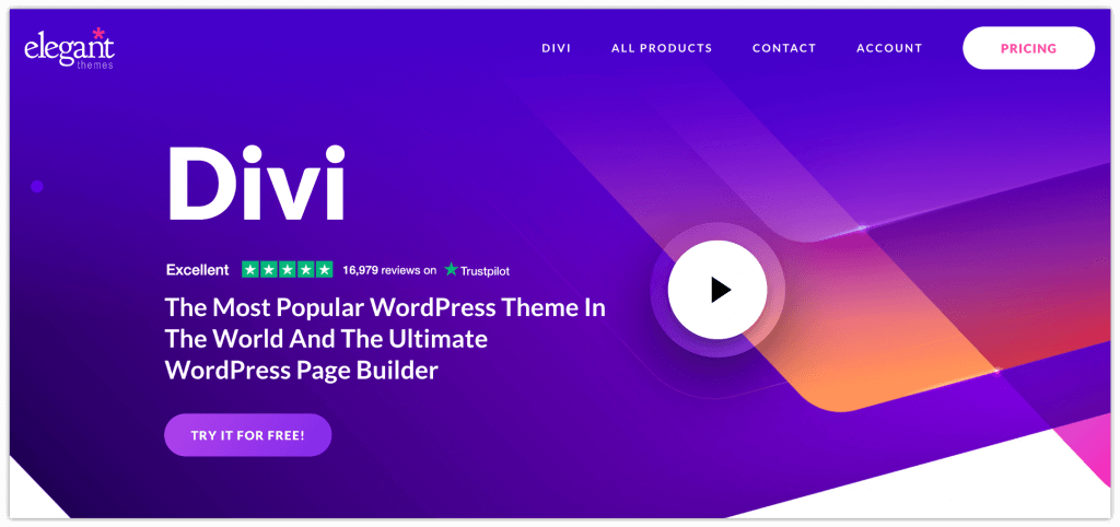 2022년에 시도해야 할 20가지 최고의 WordPress 테마 7 divi-wordpress-theme
