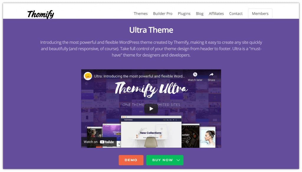 2022년에 시도해야 할 20가지 최고의 WordPress 테마 15 ultra-wordpress-theme