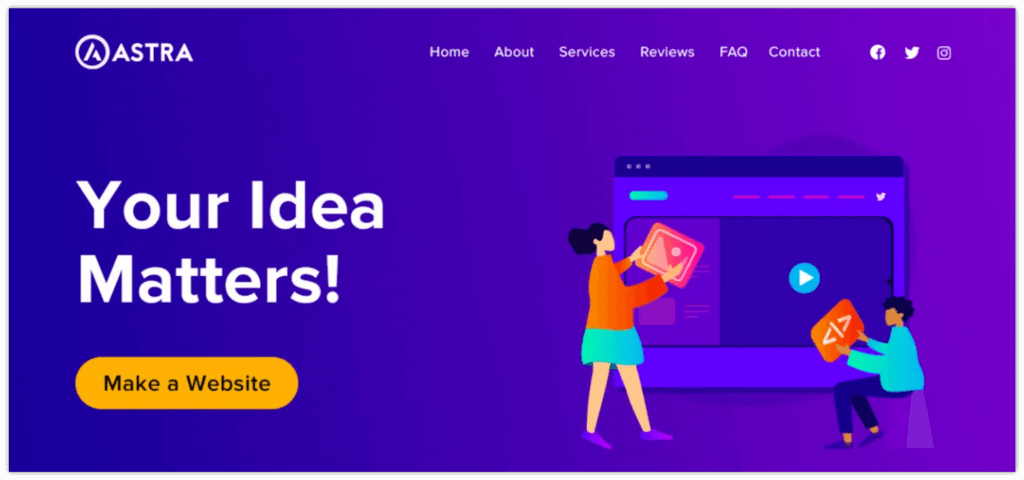 2022년에 시도해야 할 20가지 최고의 WordPress 테마 2 astra-wordpress-theme