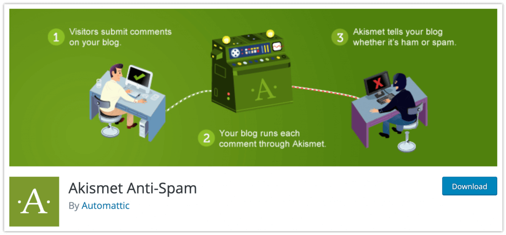 あなたのウェブサイトのためのベスト15の必須のWordPressプラグイン8 Akismet Spam Protection