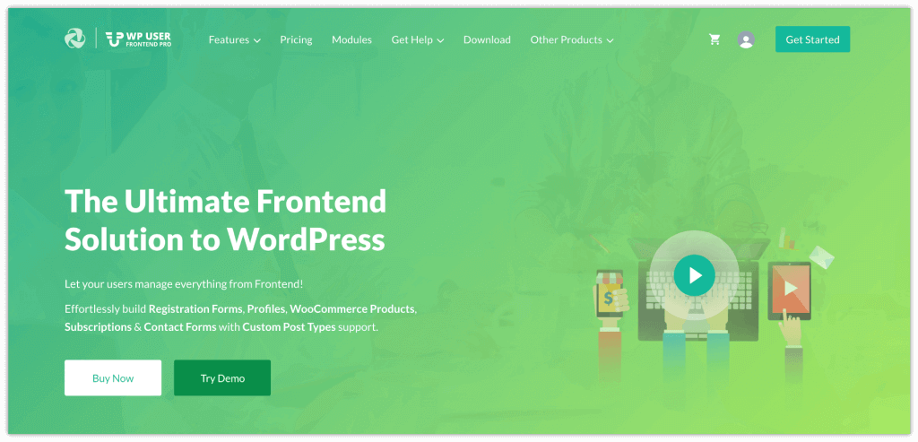 2022년 회원 사이트를 만드는 최고의 회원 플러그인 15가지 13 WP User Frontend Plugin