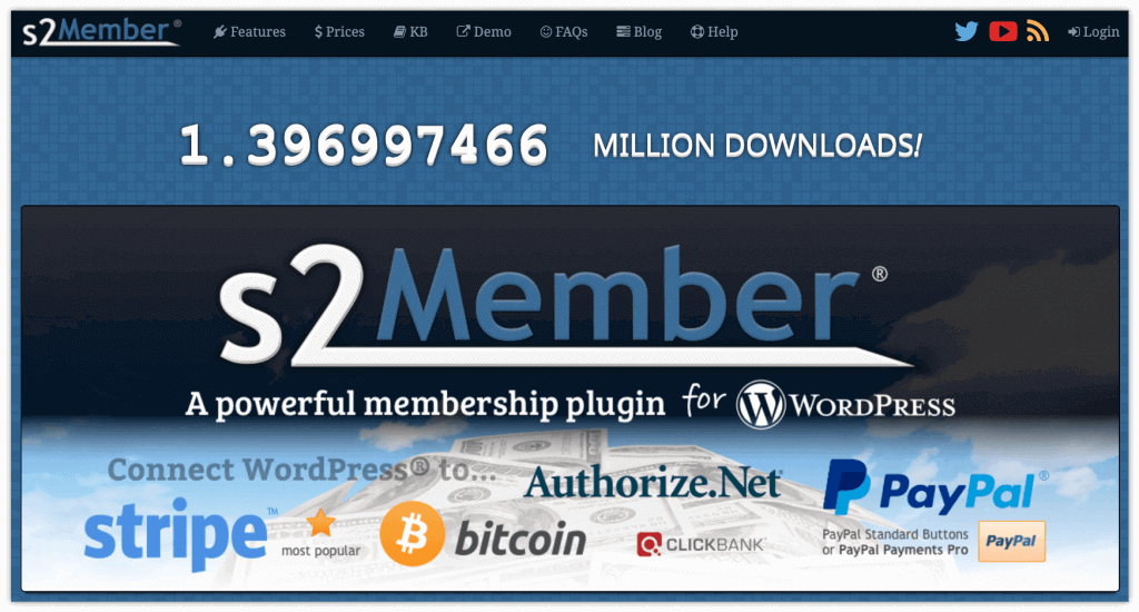 2022년 회원 사이트를 만드는 최고의 회원 플러그인 15가지 12 s2Member WordPress Plugin