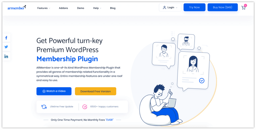 2022년 회원 사이트를 만들기 위한 15가지 최고의 회원 플러그인 14 ARMember Membership Plugin