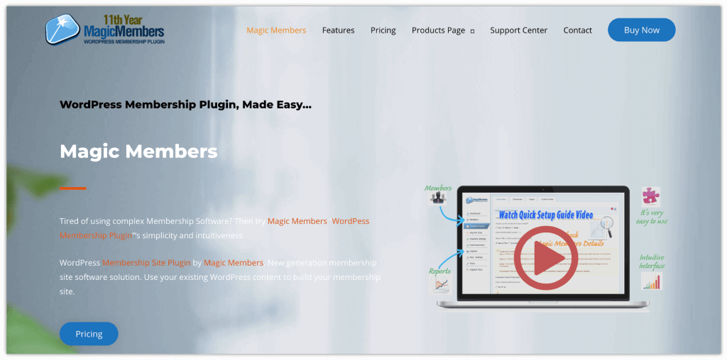 2022년 회원 사이트를 만드는 15가지 최고의 회원 플러그인 7 MagicMembers WordPress Plugin