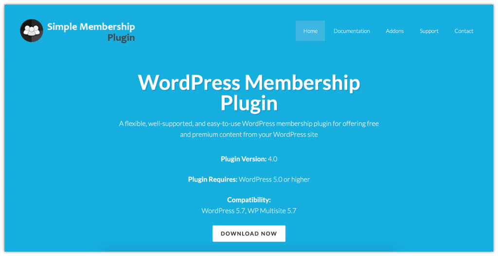 2022년 회원 사이트를 만드는 15가지 최고의 회원 플러그인 9 Simple Membership Plugin