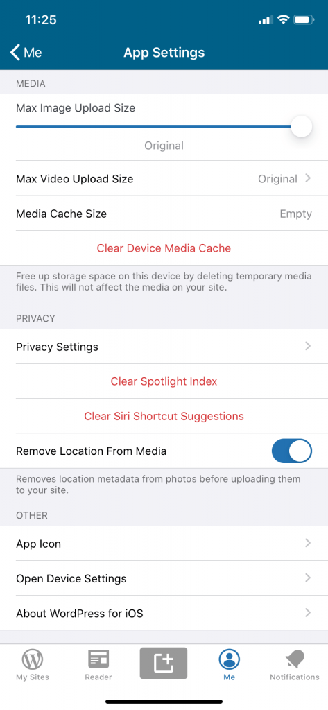 더 많은 WordPress 앱 옵션