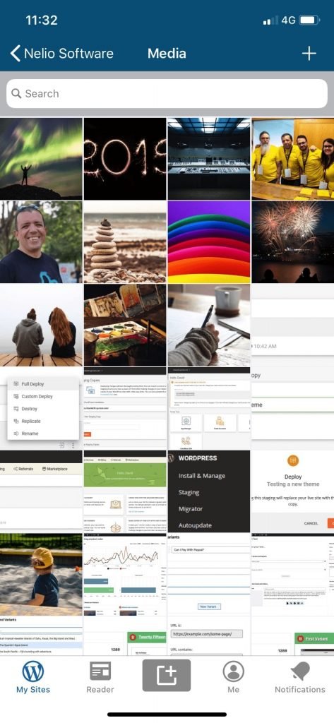 iPhone 앱의 미디어 라이브러리