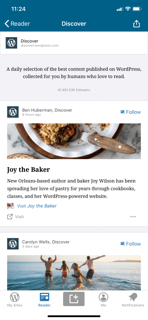관련 WordPress 콘텐츠 선택