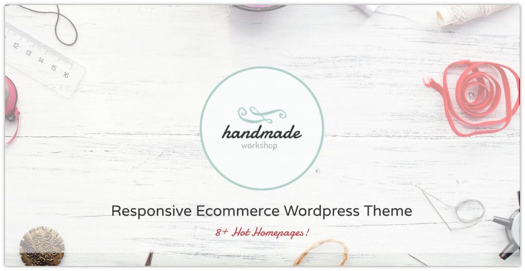 전자 상거래 상점을 위한 20가지 최고의 WooCommerce 테마 19 Handmade Theme from G5Theme