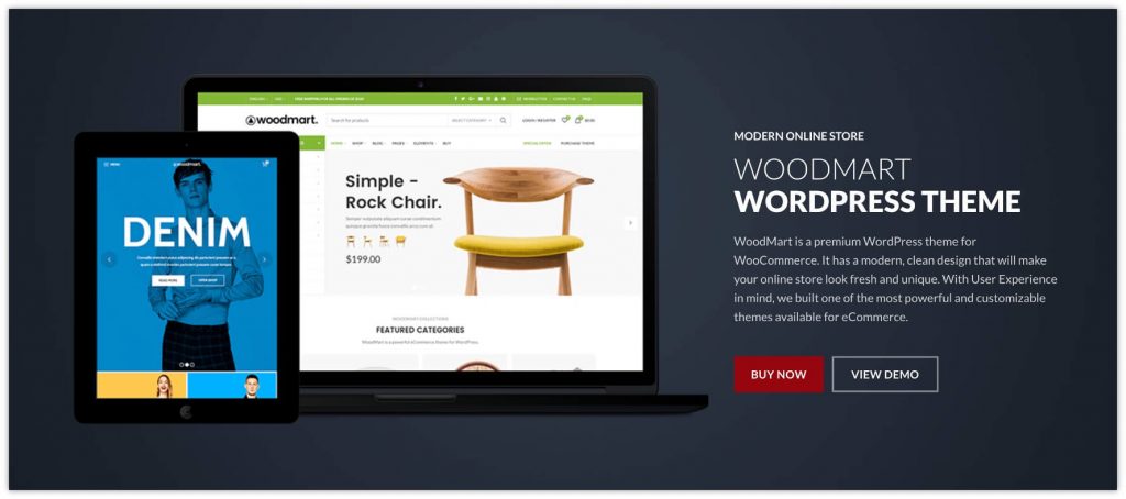 전자 상거래 상점을 위한 20가지 최고의 WooCommerce 테마 8 Woodmart WooCommerce Theme by xtemos