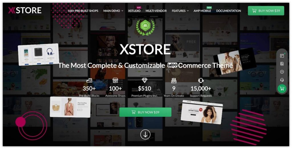 전자 상거래 상점을 위한 20가지 최고의 WooCommerce 테마 13 XStore WooCommerce Theme by 8theme