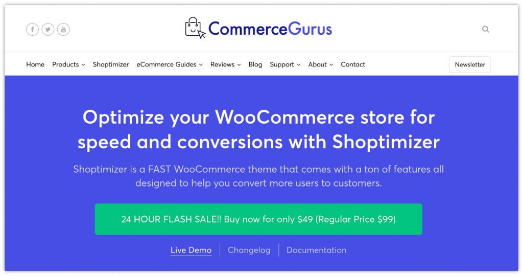 전자 상거래 상점을 위한 20가지 최고의 WooCommerce 테마 9 Shoptimizer WooCommerce Theme by CommerceGurus
