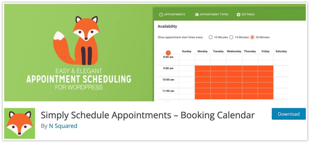 15 個最佳 WordPress 預訂插件來運行您的業務約會 8 Simply Schedule Appointments plugin – Booking Calendar