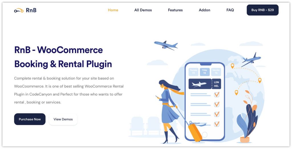 15 個最佳 WordPress 預訂插件來運行您的業務約會 12 RnB – WooCommerce Booking & Rental Plugin