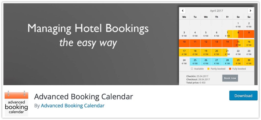 15 個最佳 WordPress 預訂插件來運行您的業務約會 15 Advanced Booking Calendar Plugin