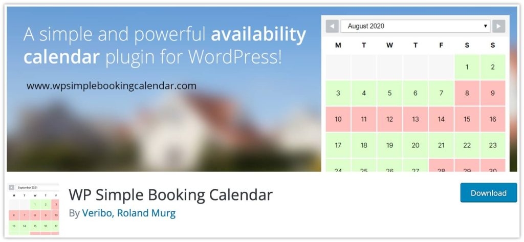 15 個最佳 WordPress 預訂插件來運行您的業務約會 10 WP Simple Booking Calendar