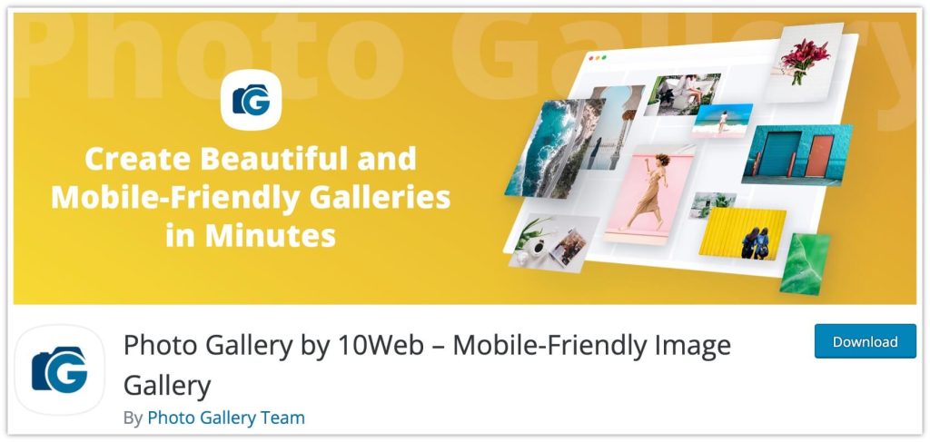 Photo Gallery plugin by 10Web