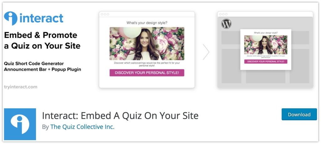 Interact Quiz Plugin