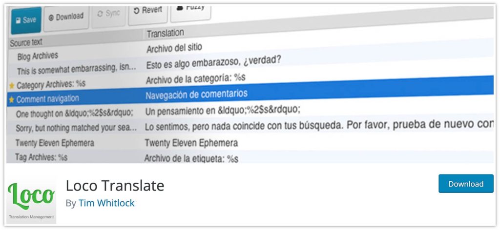 Loco Translate plugin