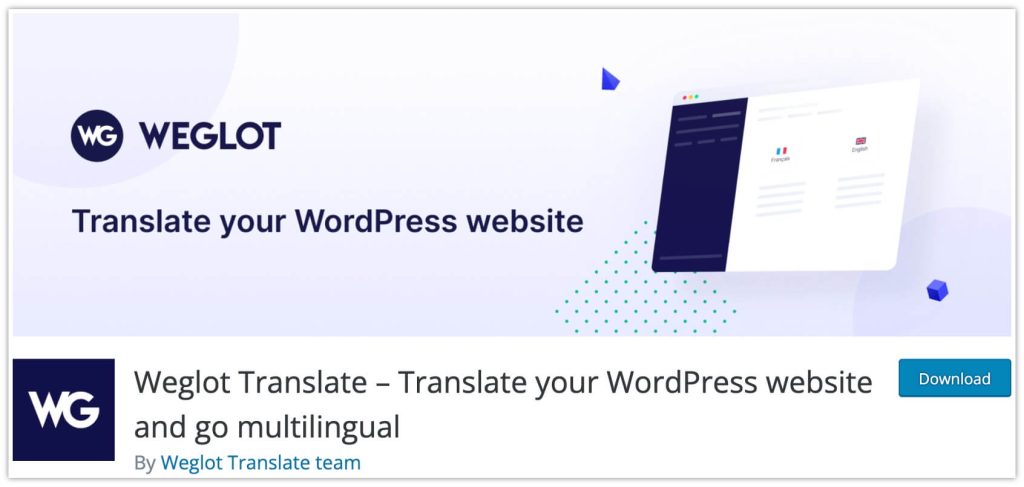 Weglot translate plugin