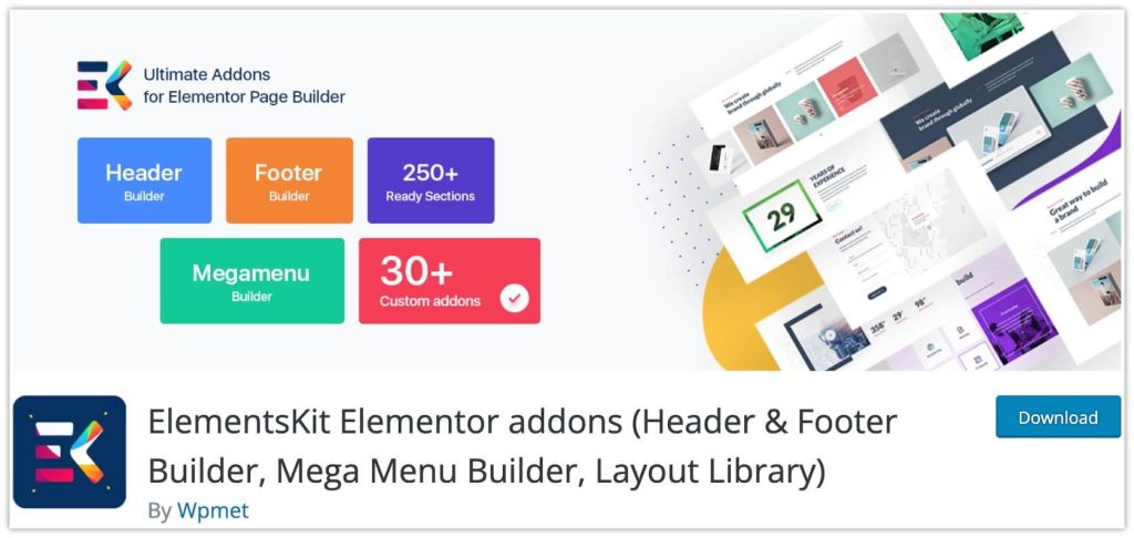 Top 15 najlepszych dodatków do Elementora dla Twojej witryny WordPress 4 ElementsKit Elementor Addons