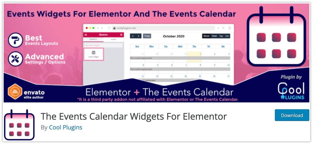 Top 15 najlepszych dodatków do Elementora dla Twojej witryny WordPress 15 The Events Calendar Widgets for Elementor