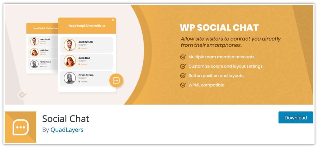 Social Chat Plugin