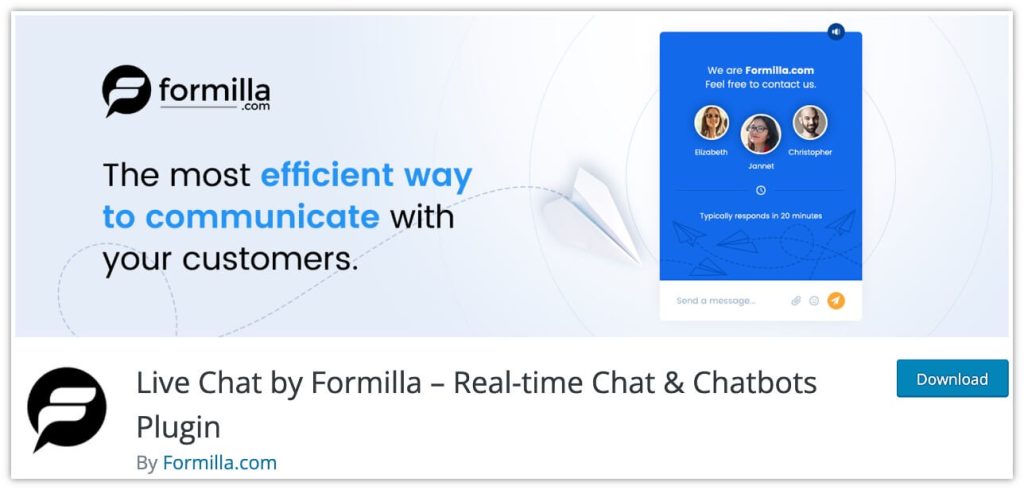 Live Chat plugin by Formilla