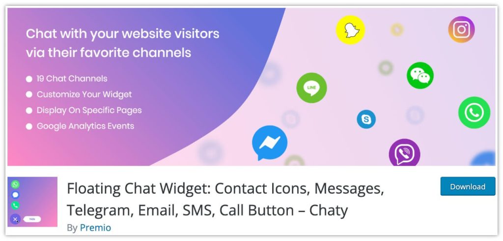Floating Chat Widget Plugin