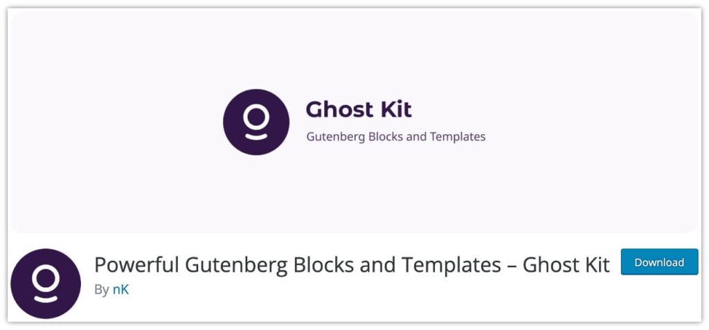 15 Plugin Blok Gutenberg Terbaik untuk Situs WordPress Anda 14 Ghost Kit Gutenberg Blocks Plugin