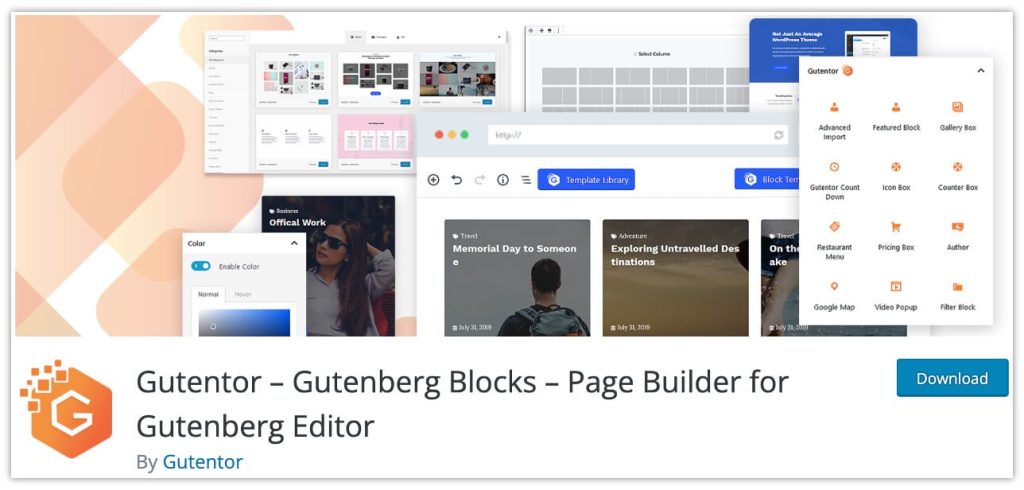 15 Plugin Blok Gutenberg Terbaik untuk Situs WordPress Anda Gutentor Gutenberg Blocks Plugin