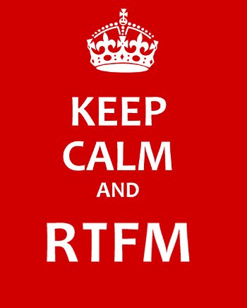 Keep Calm 和 RTFM 繪圖