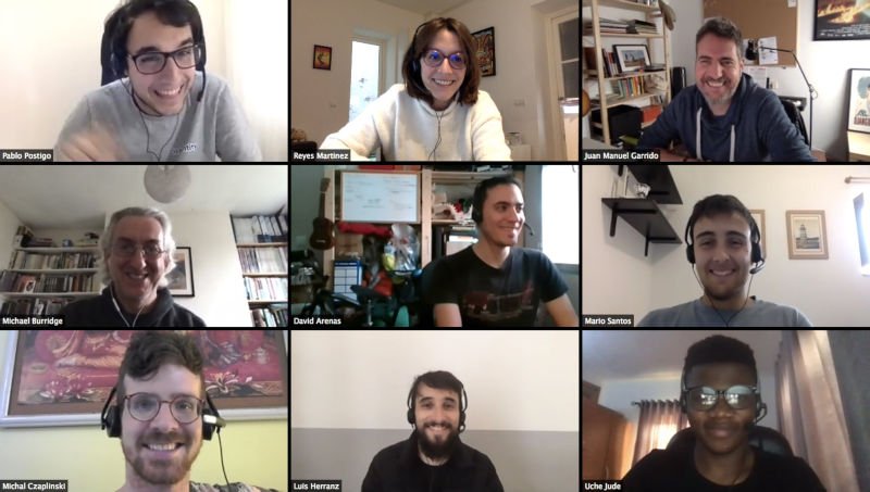 Reunião online na Frontity
