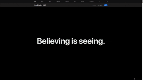Gif красочного визуального эффекта из магазина Apple