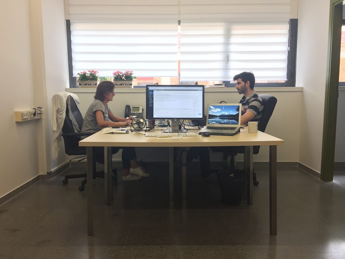 ネリオの新しいオフィス。この投稿を書いている間に撮った写真。