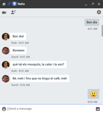 毎日、Googleハングアウトにおはようと言うことから始めますか？