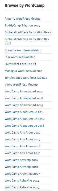 Sélectionnez l'événement