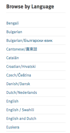 Sélectionnez la langue de la conversation