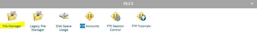 Opțiune FTP în cPanel