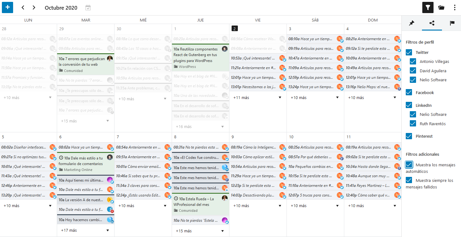 Il calendario editoriale di Nelio Content