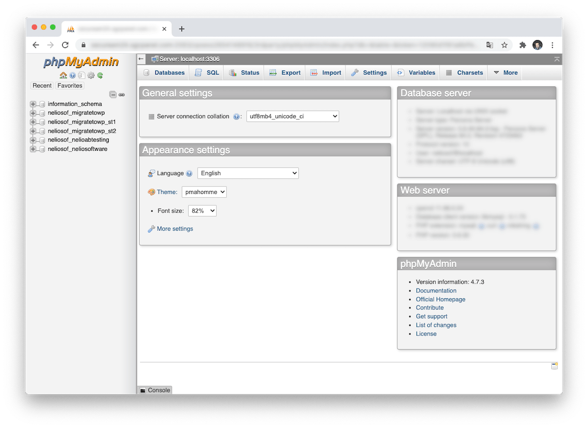 phpMyAdmin è uno strumento per la gestione di database attraverso il web.