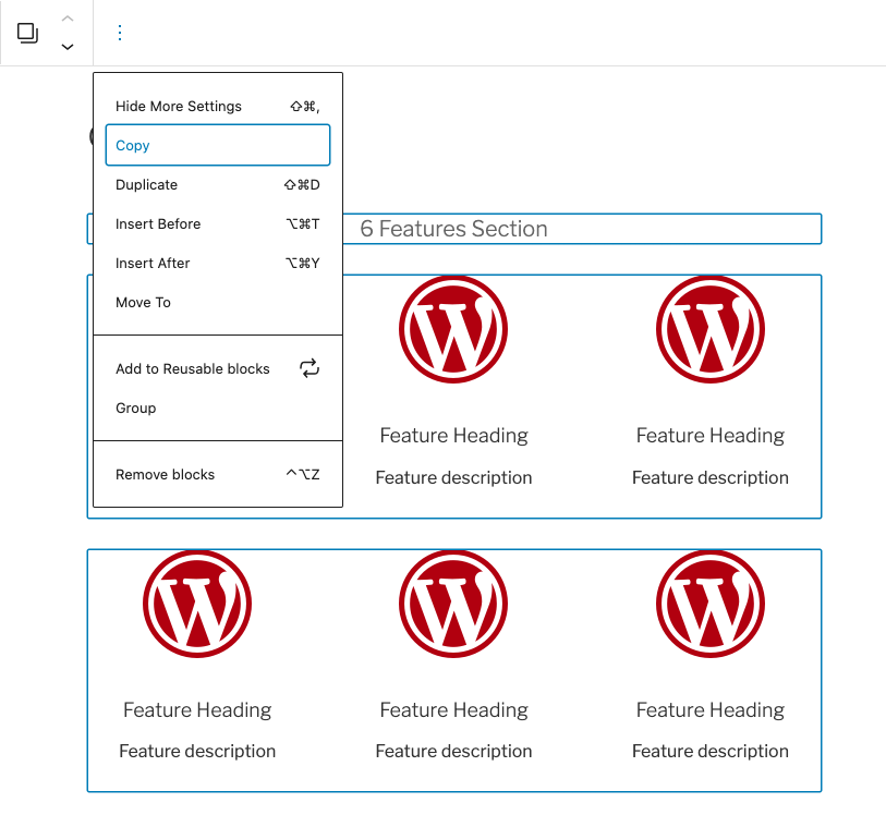 Pilih dan klik salin.