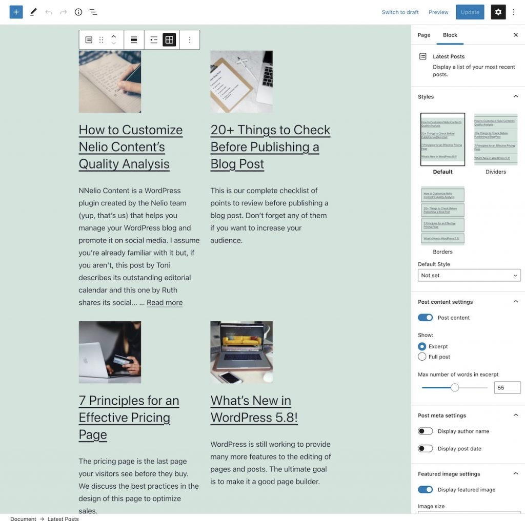 Bloqueie as últimas postagens do WordPress