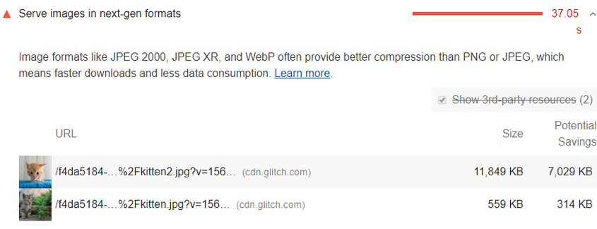 WebP画像形式を使用して、Webサイトの読み込み速度を向上させます