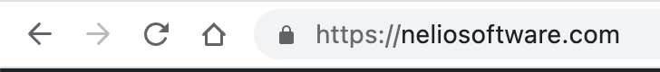 Immagine dell'URL di Nelio visualizzata nel browser