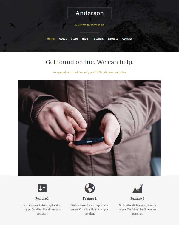 iThemes Builder Review แอนเดอร์สัน